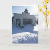 「石鹸職人」クリスマスカード カード (黄色い花)