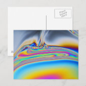 石鹸膜のマクロ写真 ポストカード (正面/裏面)