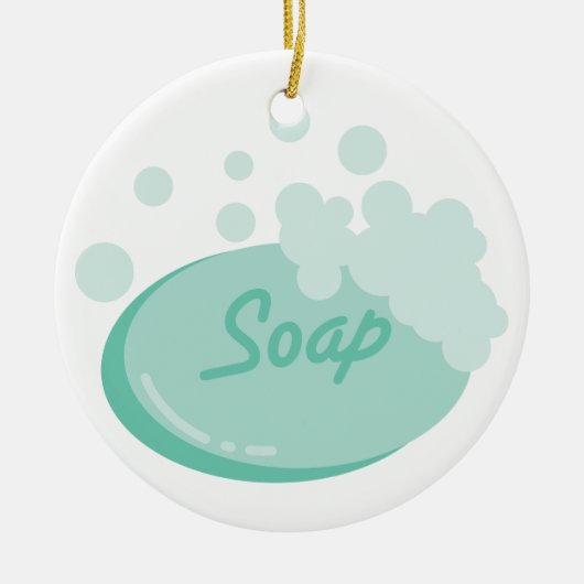 石鹸 セラミックオーナメント (正面)