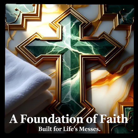 石黄金の額大理石の十字架のエレガンス タイル