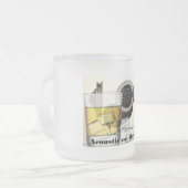 "石"ので音響曇らされたマグ フロストグラスマグカップ (正面左)