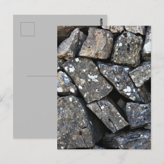 石、はがき ポストカード (正面/裏面)