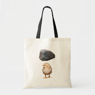 石 + ひよこ トートバッグ