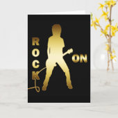 石 カード (黄色い花)