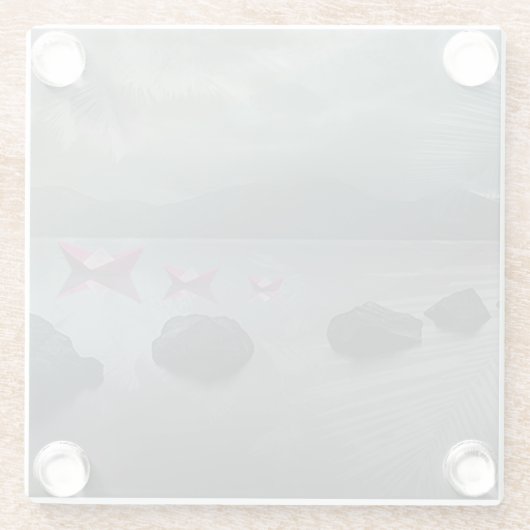 石 ガラスコースター (裏面)