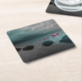 石 スクエアペーパーコースター (アングル)