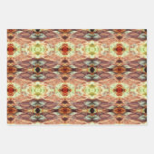 石 |タイルパターン |フィル数々のター | ラッピングペーパーシート (正面2)