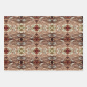 石 |タイルパターン |フィル数々のター | ラッピングペーパーシート (正面)