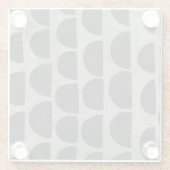 石 – 半円 ガラスコースター (裏面)