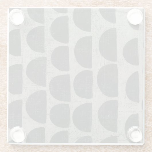 石 – 半円 ガラスコースター (裏面)