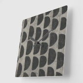 石 – 半円 スクエア壁時計 (傾斜)