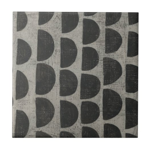 石 – 半円 タイル (正面)