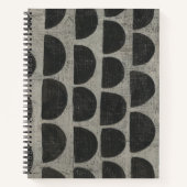 石 – 半円 ノートブック (正面)
