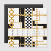 石、大切金ゴールドチェーン、シームレスなパターン。 (正面/裏面)