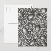 石 岩 石鉛筆画 オリジナルアート ポストカード (正面/裏面)