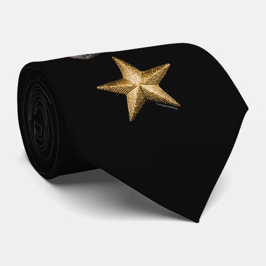 石 + 星のイメージ ネクタイ (ロール)