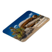 石、植物、砂、ジョシュアツリーの国立公園、カリフォルニア マグネット (左側)