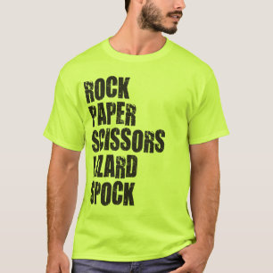 石、紙、はさみ、トカゲ、Spockおよび規則 Tシャツ