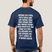 石、紙、はさみ、トカゲ、Spockおよび規則 Tシャツ (裏面)