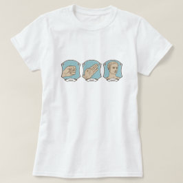 石、紙、シーザーのおもしろいな単語のしゃれ Tシャツ