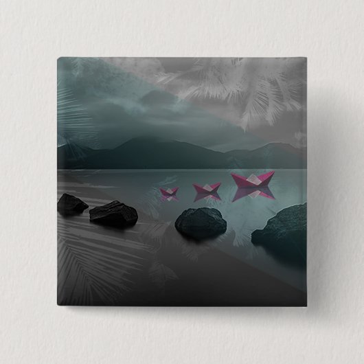 石 缶バッジ (正面)