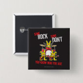 石 缶バッジ (正面&裏面)