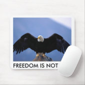 石、自由の白頭鷲は自由ではないです マウスパッド (マウス)