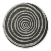 石-螺線形 セラミックノブ (正面)