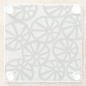 石 – 車輪 ガラスコースター (裏面)