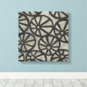 石 – 車輪 キャンバスプリント (インサイチュ (ウッドフロア))