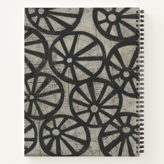 石 – 車輪 ノートブック (裏面)