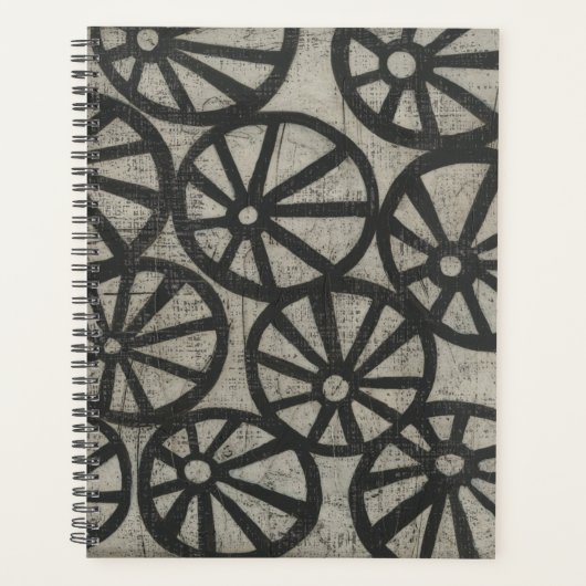 石 – 車輪 プランナー手帳 (正面)