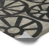 石 – 車輪 ポスター (角)