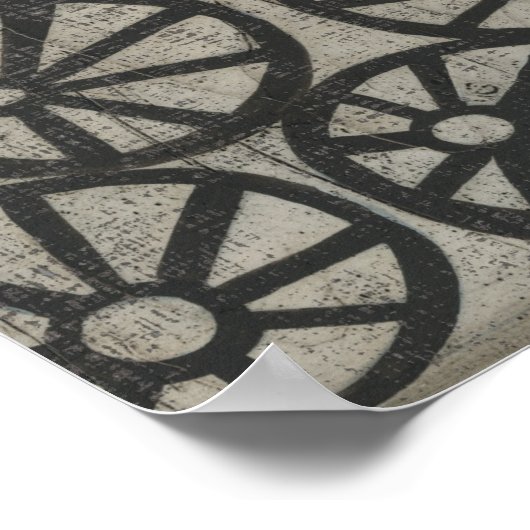 石 – 車輪 ポスター (角)