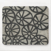 石 – 車輪 マウスパッド (正面)