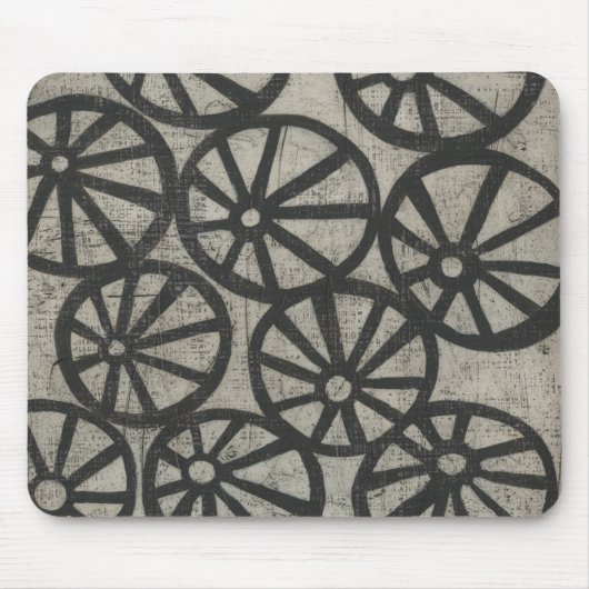 石 – 車輪 マウスパッド (正面)