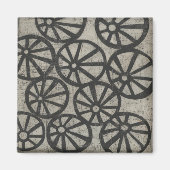 石 – 車輪 マグネット (正面)