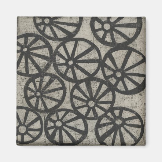 石 – 車輪 マグネット (正面)