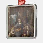石、c.1508のヴァージン メタルオーナメント (左)
