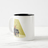 石Nロールおたく ツートーンマグカップ (正面左)