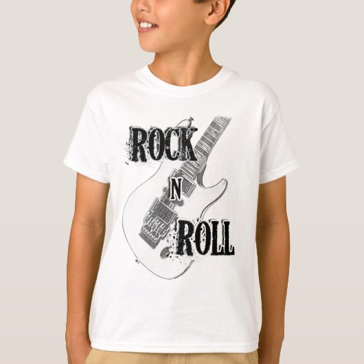 石nロールギター tシャツ (正面)
