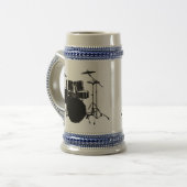 石Nロールドラム ビールジョッキ (正面左)