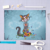 砂おもしろい糖骨格猫 薄葉紙 (クラフト)