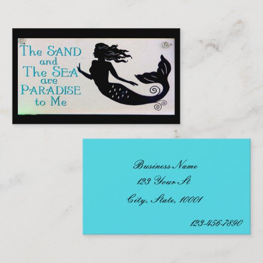 砂および海の人魚の名刺3 名刺 (正面/裏面)