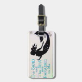 砂および海の人魚の荷物のラベル ラゲッジタグ (正面縦)