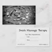 砂および石の名刺-アポイントメント 予約カード (正面/裏面)