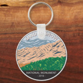 砂から雪へのナショナルモニュメントカリフォルニアヴィンテージ キーホルダー (正面)