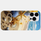 砂かわいらしのビーチの海 Case-Mate iPhoneケース (裏面 (横))