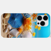 砂かわいらしのビーチの海 Case-Mate iPhoneケース (裏面 (横))