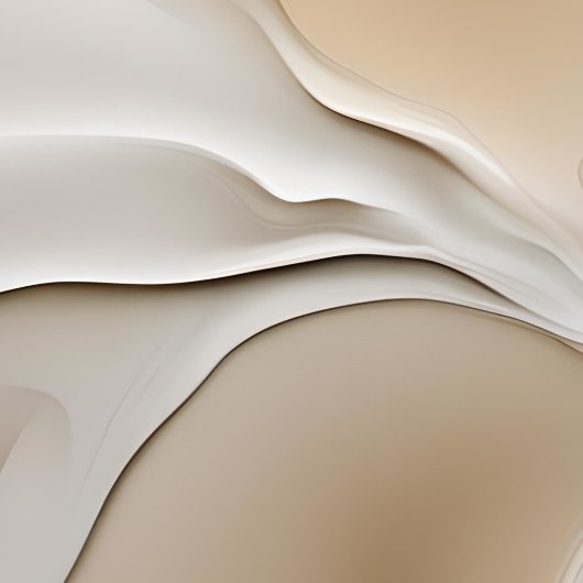 砂が太陽に渦巻く |ベージュ抽象芸術アート ポスター